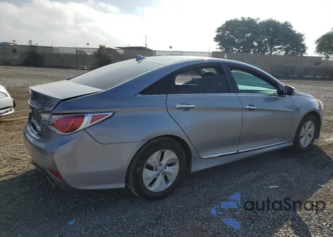 2015 Hyundai Sonata Hybrid z USA, uszkodzony, nr VIN KMHEC4A45FA124883